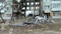 قصف وتدمير أحياء باخموت في دونيتسك