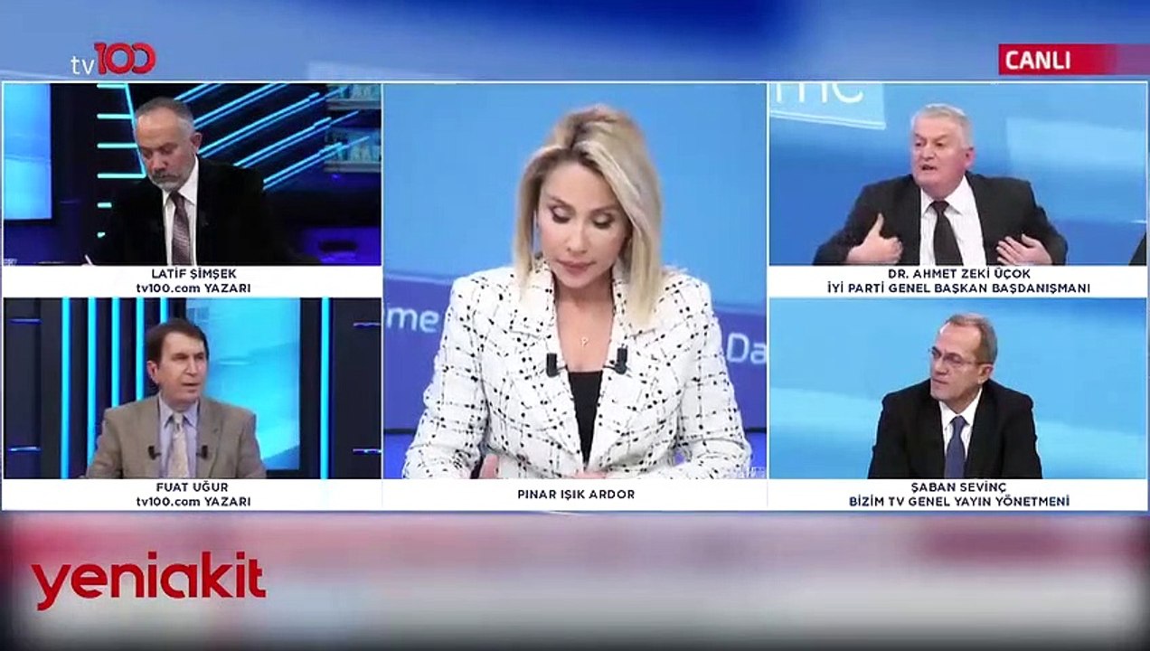 TV100 canlı yayınında gergin anlar! Reklama girmek zorunda kaldılar: Senin alnını karışlarım