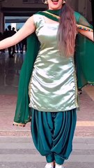 hot jatti satin silk salwar suit