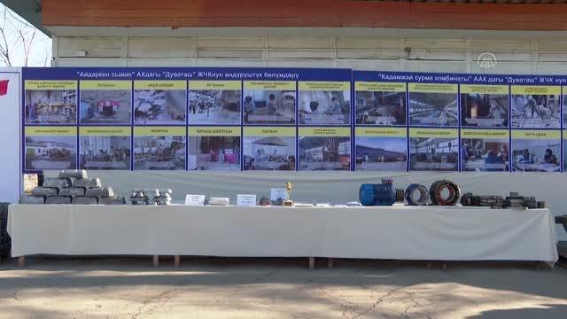 Kırgızistan Cumhurbaşkanı Caparov, Türk yatırımcının işlettiği metal fabrikasını ziyaret etti