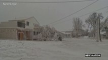 Buffalo buried under snow amid deadly US winter blizzard