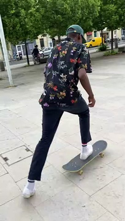 Skateboarder attempts Nollie backside kick flip and lands on his arm