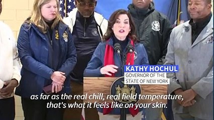 Governor urges residents to stay home as storm hits New York state