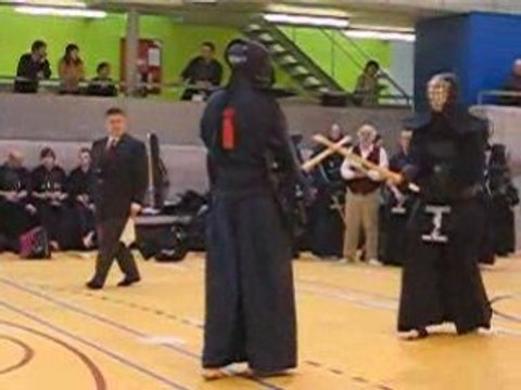 Kendo geiko championnat de Belgique 2008 (combat Yu-Hi) 1