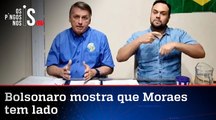 Bolsonaro denuncia Moraes: 'Você quer que o Lula ganhe, sabemos de que lado você está'
