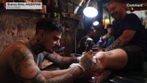 Watch: Argentines get Lionel Messi tattoos after World Cup win