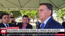 Bolsonaro volta a falar em fraudes em urnas durante programa Os Pingos Nos Is