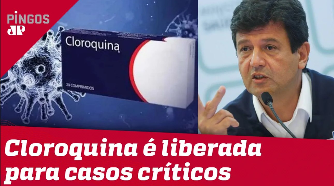 Mandetta libera uso da cloroquina para pacientes com Covid-19