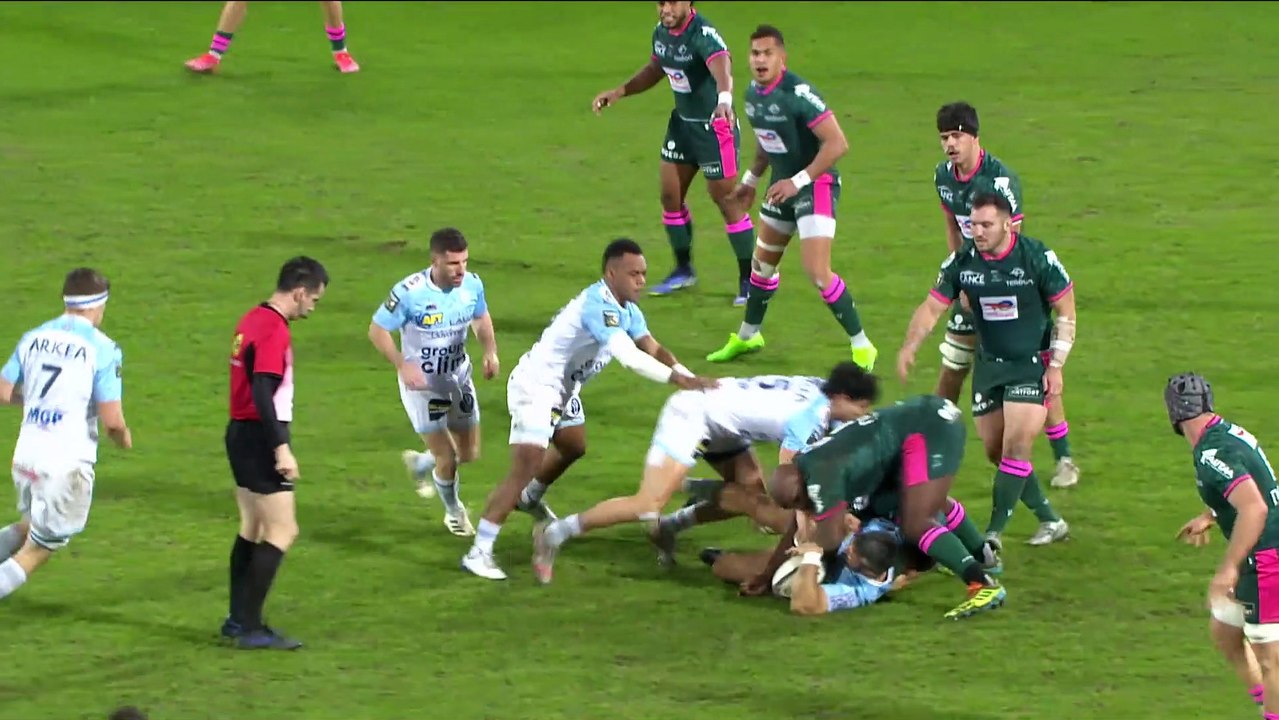 TOP 14 - Essai de Emilien GAILLETON (SP) - Section Paloise - Aviron Bayonnais - Saison 2022:2023