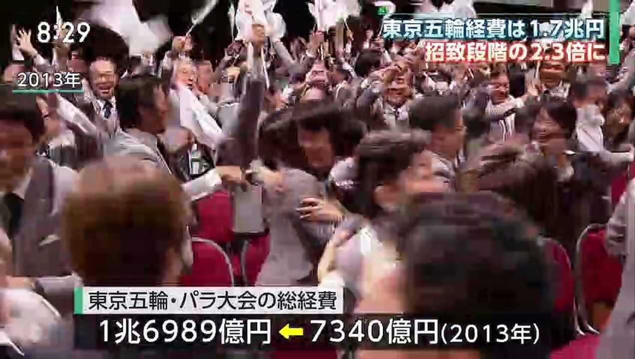 サンデーモーニング「東京五輪経費1.7兆円 招致段階の2.3倍」_0110_202212250800_01