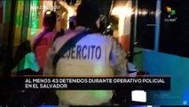 teleSUR Noticias 17:30 25-12: Arrestados más de 43 pandilleros en operativo policial en San Salvador