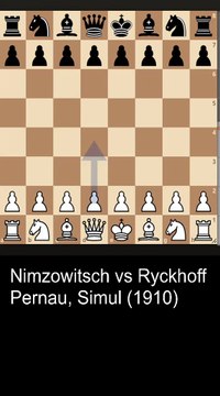 Nimzowitsch beats NN with a double checkmate