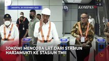Kata Jokowi usai Jajal Naik Kereta LRT ke TMII