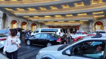 Activity at the entrance to Caesars Palace in Las Vegas.