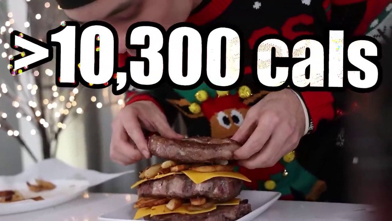 Massive A5 WAGYU steak REVERSE Sandwich (_10,000 calories)