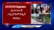 Road Incident In Gachibowli , Tipper Rammed Into Four Cars, Two Bike | Hyderabad | V6 News