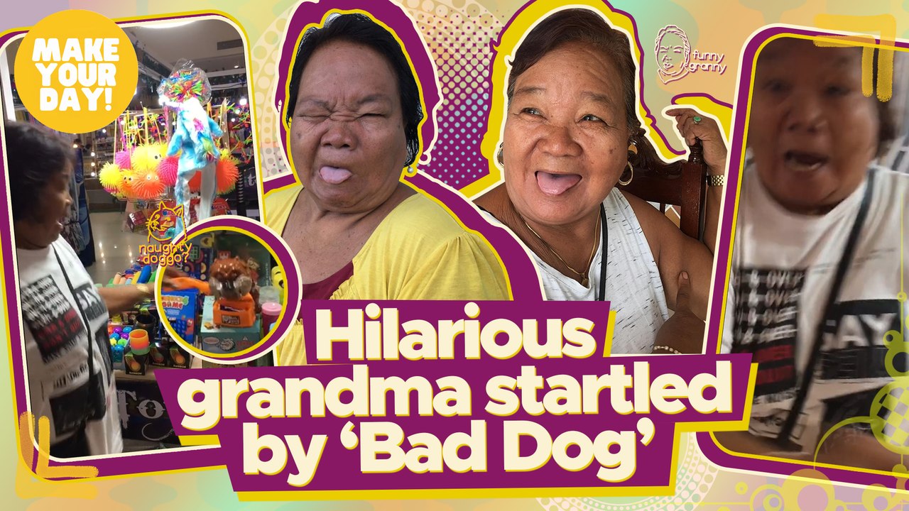Hilarious grandma startled by ‘Bad Dog’ | Make Your Day