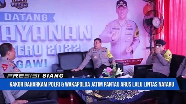 Hari Natal, Kapolres Ngawi Dampingi Kakor Sabhara dan Wakapolda Jatim Supervisi di Rest Area KM 575