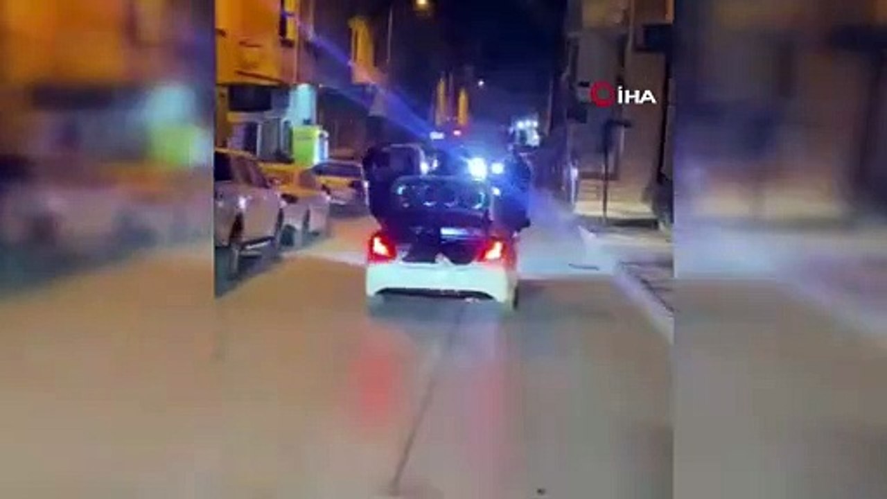 Görüntüler Bursa'dan... Mahalleliyi çileden çıkardılar