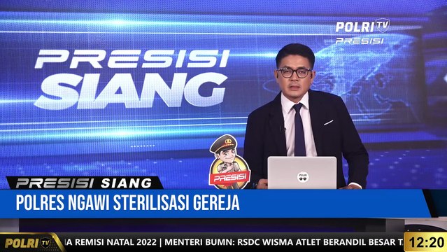 Jelang Natal Polres Ngawi Sterilisasi Gereja