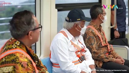 Jokowi Uji Coba LRT Tanpa Menggunakan Masinis