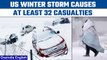 US winter storm: At least 32 people killed as intense cold weather engulfs US | Oneindia News*News