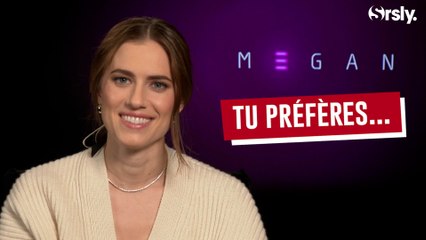 M3GAN : Allison Williams joue à "Tu préfères"