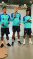 Los jugadores del Barça, cantando el Jingle Bells de Navidad / FCB