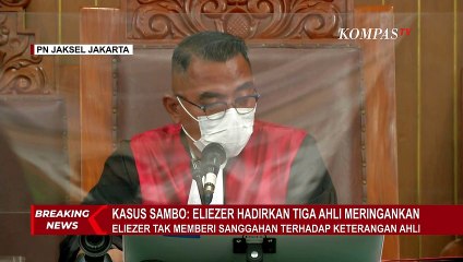 Tak Beri Sanggahan, Ini Momen Eliezer Ucapkan Terima Kasih pada 3 Saksi Ahli!