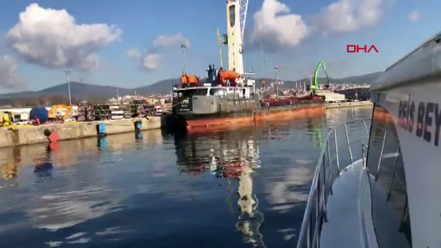 Denizi kirleten gemiye ceza kesildi