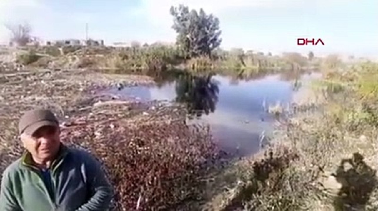 Skandal manzara! Büyük Menderes Nehri simsiyah oldu