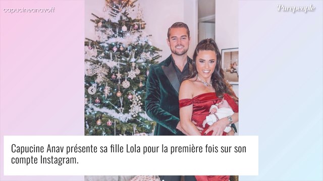 Capucine Anav dévoile le visage de sa fille Lola et pose avec Victor, un adorable trio