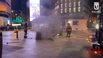 Los Bomberos logran apagar un incendio en una galería de servicio subterránea en Callao