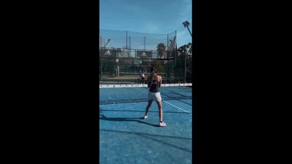 Nicole Travieso, la joven promesa del padel que posa junto a Willy Hernángomez
