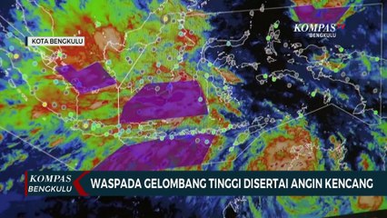 Waspada Gelombang Tinggi Disertai Angin Kencang
