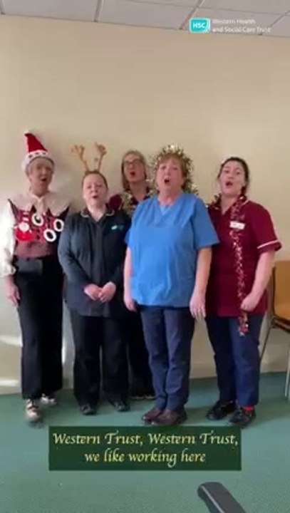 Western Trust workers perform nurse Clare Rober...