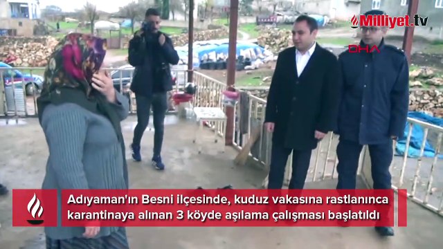 Karantinaya alınan köylerde aşılama! Giriş ve çıkışlar yasak