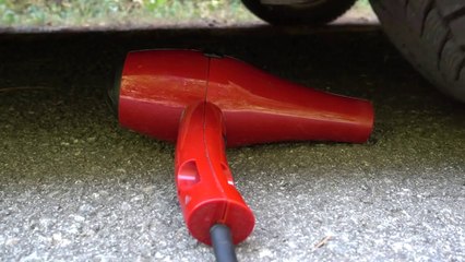 Crushing Crunchy things to car Experiment with kids toy