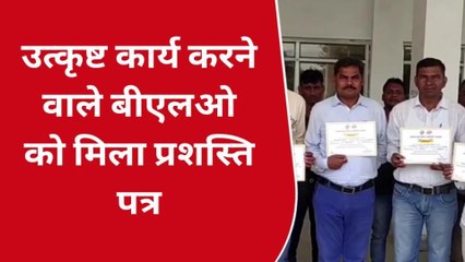 सिंगरौली: उत्कृष्ट कार्य करने वाले बीएलओ को किया सम्मानित