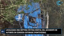 Localizada una séptima víctima mortal del accidente de autobús en Cerdedo-Cotobade (Pontevedra)