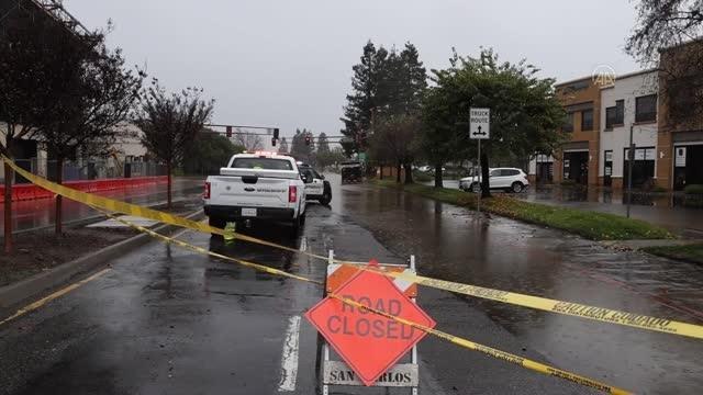 SAN CARLOS - Fırtına ve sağanak yağışlar San Francisco Körfez Bölgesi'nde sele sebep oldu