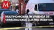 Asesinan a balazos a cuatro hombres dentro de una casa en Veracruz