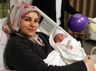 Kayseri'de yeni yılın ilk bebeği 'Yüsra'