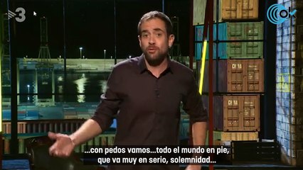 El presentador de la TV3 Joel Díaz interpreta el himno español a base de pedos