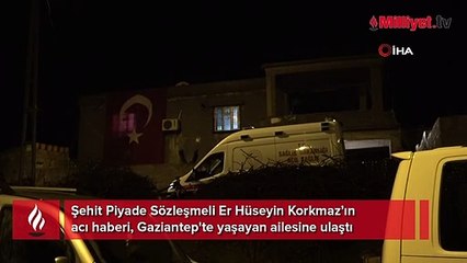 Gaziantep'e şehit ateşi düştü