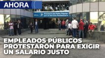 Empleados públicos protestaron en Caracas