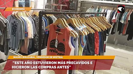 “Este año estuvieron más precavidos e hicieron las compras antes”