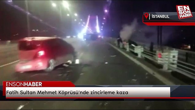 Fatih Sultan Mehmet Köprüsü'nde zincirleme kaza