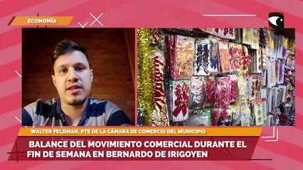 Balance del movimiento comercial durante el fin de semana en Bernardo de Irigoyen
