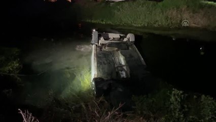 Su kanalına düşen otomobilin sürücüsü öldü